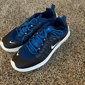 Blue Nike air max shoes